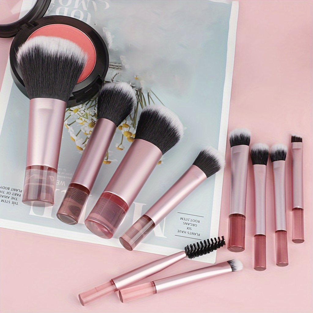 10 Pcs Mini Travel Makeup Brushes Suit-fashion With Portable Storage Bag, High Quality Makeup Brushes For Multifunctional Makeup Application, For
10 Pcs Mini Travel Makeup Brushes Suit-fashion With Portable Storage Bag, High Quality Makeup Brushes For Multifunctional Makeup Application, For
