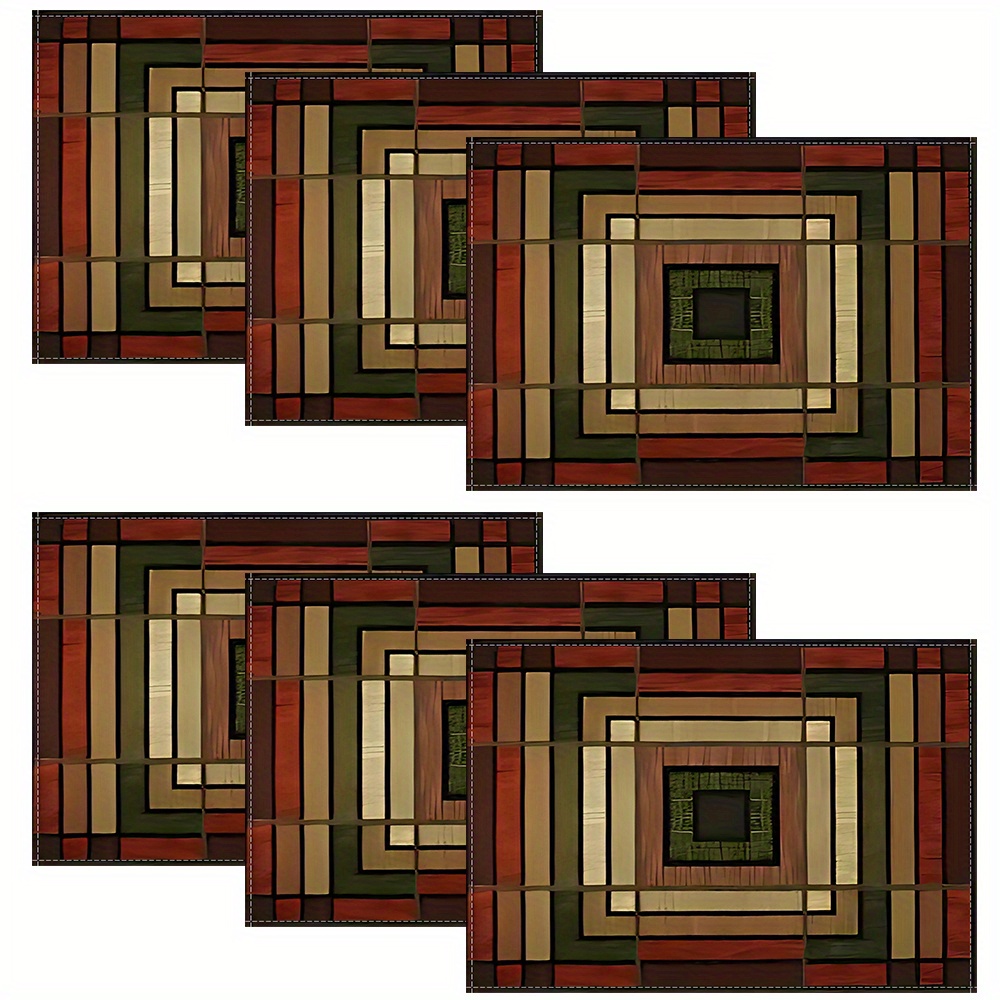 4/6pcs Placemats, Kitchen And Dining Table Placemats, Home Decoration, Cafe Decoration, Vintage Pattern Placemats
4/6pcs Placemats, Kitchen And Dining Table Placemats, Home Decoration, Cafe Decoration, Vintage Pattern Placemats