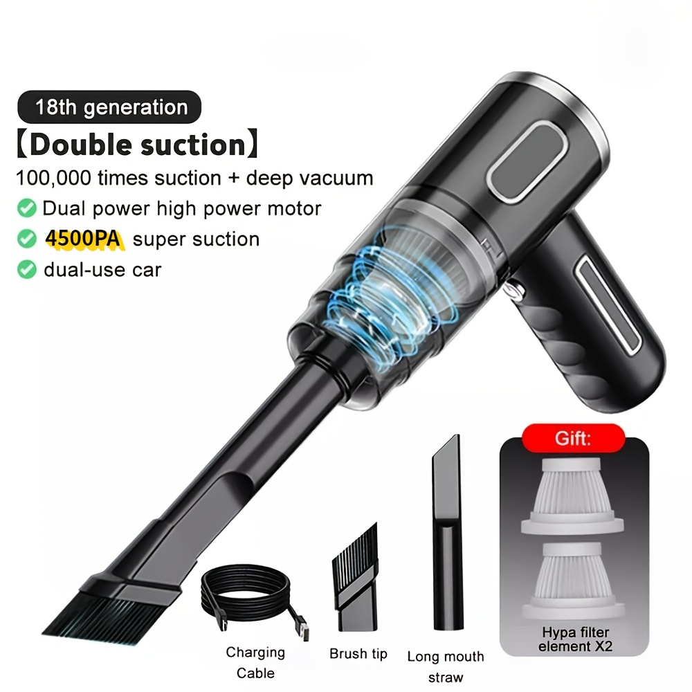 Powerful Rechargeable Handheld Vacuum Cleaner - Wireless For Home And Car Auto And Household Cleaning
Powerful Rechargeable Handheld Vacuum Cleaner - Wireless For Home And Car Auto And Household Cleaning