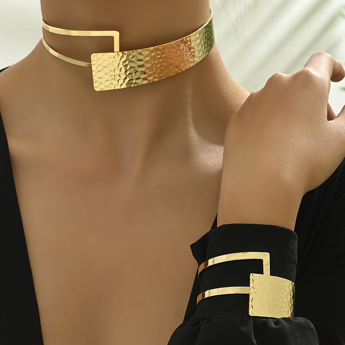 2pcs Necklace Bracelet Fashion Jewelry Set Irregular Geometric Design Adjustable Jewelry Set
2pcs Necklace Bracelet Fashion Jewelry Set Irregular Geometric Design Adjustable Jewelry Set