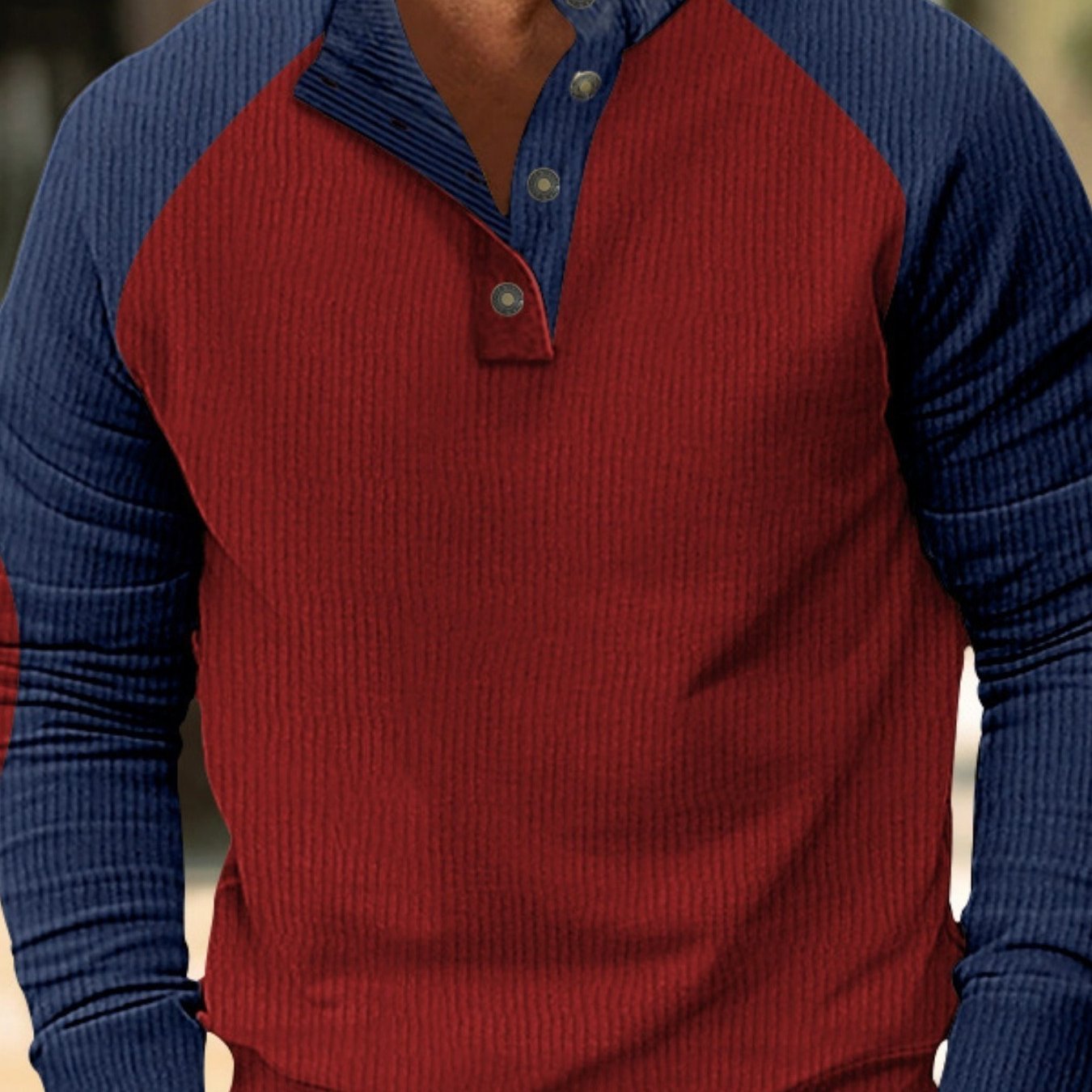 Men's Casual Corduroy Color- Sweatshirt - Loose Fit, Stand Collar With Button Detail For Outdoor Activities
Men's Casual Corduroy Color- Sweatshirt - Loose Fit, Stand Collar With Button Detail For Outdoor Activities