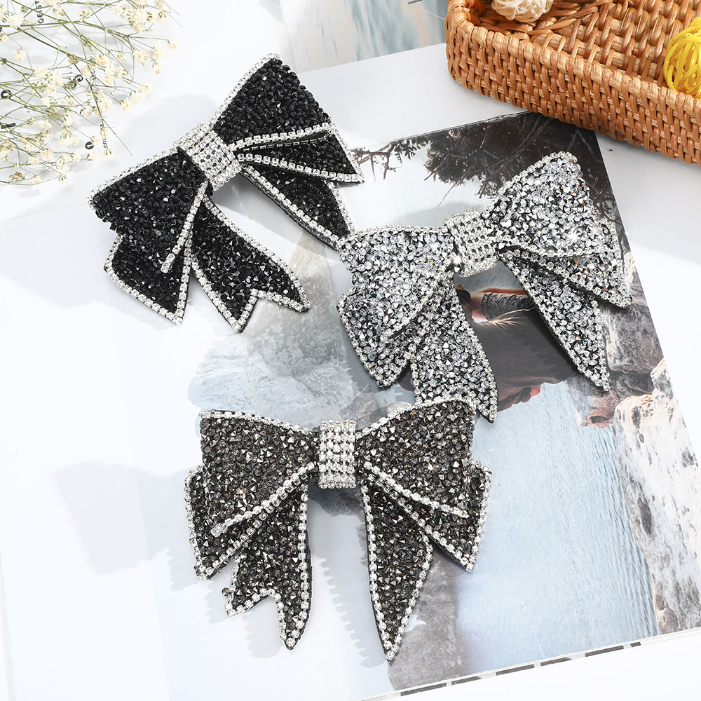 Fashion Rhinestone Bow Hair Clip Luxury Sweet Solid Color Hair Clip Hair Accessories For Women
Fashion Rhinestone Bow Hair Clip Luxury Sweet Solid Color Hair Clip Hair Accessories For Women