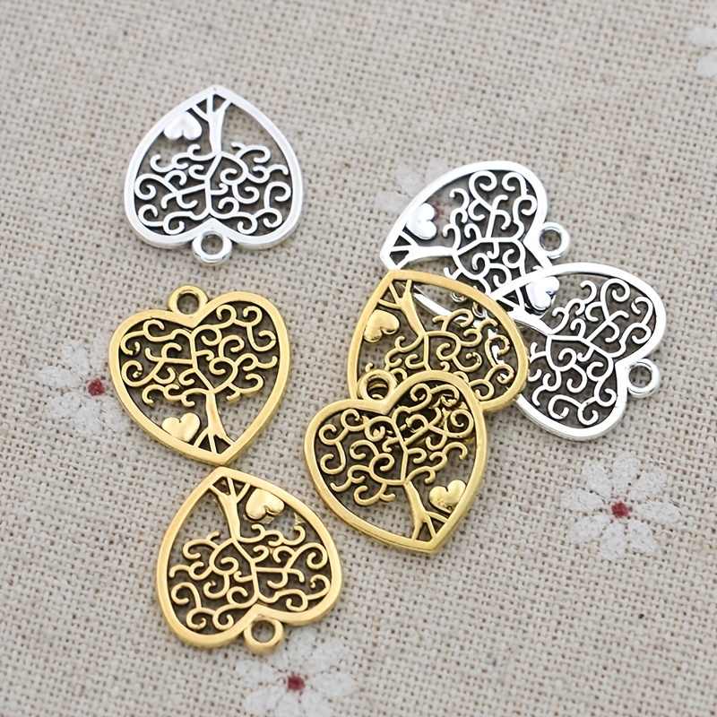 Lot de 10 Breloques Cœur Arbre de Vie, Argentée Antique & Dorée, Accents de Strass, Pendentifs en de pour la Fabrication de Bijoux DIY - 18x16mm
Lot de 10 Breloques Cœur Arbre de Vie, Argentée Antique & Dorée, Accents de Strass, Pendentifs en de pour la Fabrication de Bijoux DIY - 18x16mm