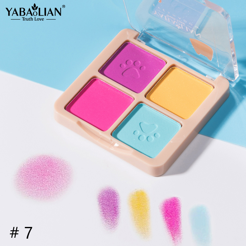 Yabaolian Eyeshadow Palette 4 Colors Eye Makeup Palette Natural Nude