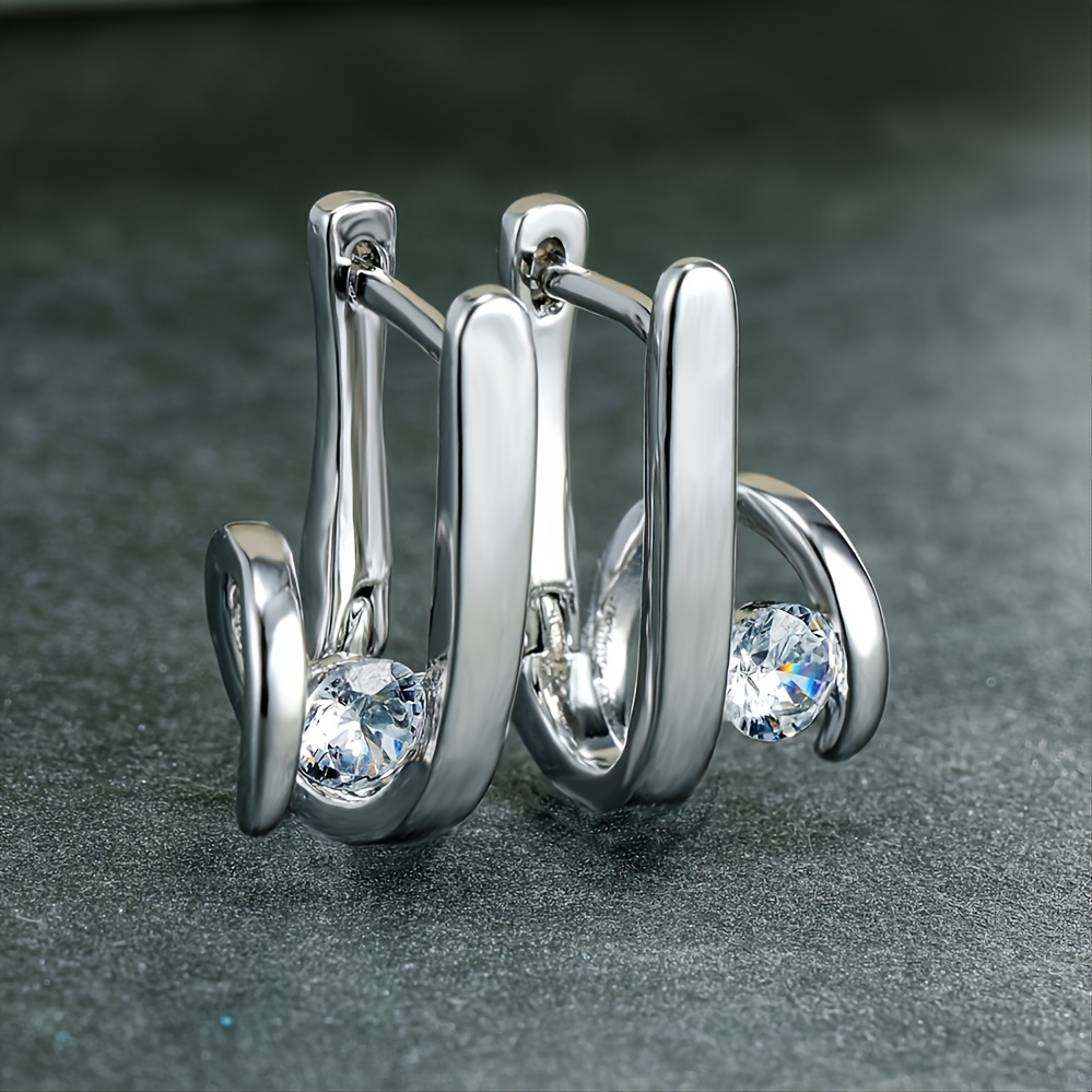 925 Geometric Earrings For Women White Zircon Stud Earrings Wedding Party Jewelry Valentine's Day Gifts
925 Geometric Earrings For Women White Zircon Stud Earrings Wedding Party Jewelry Valentine's Day Gifts