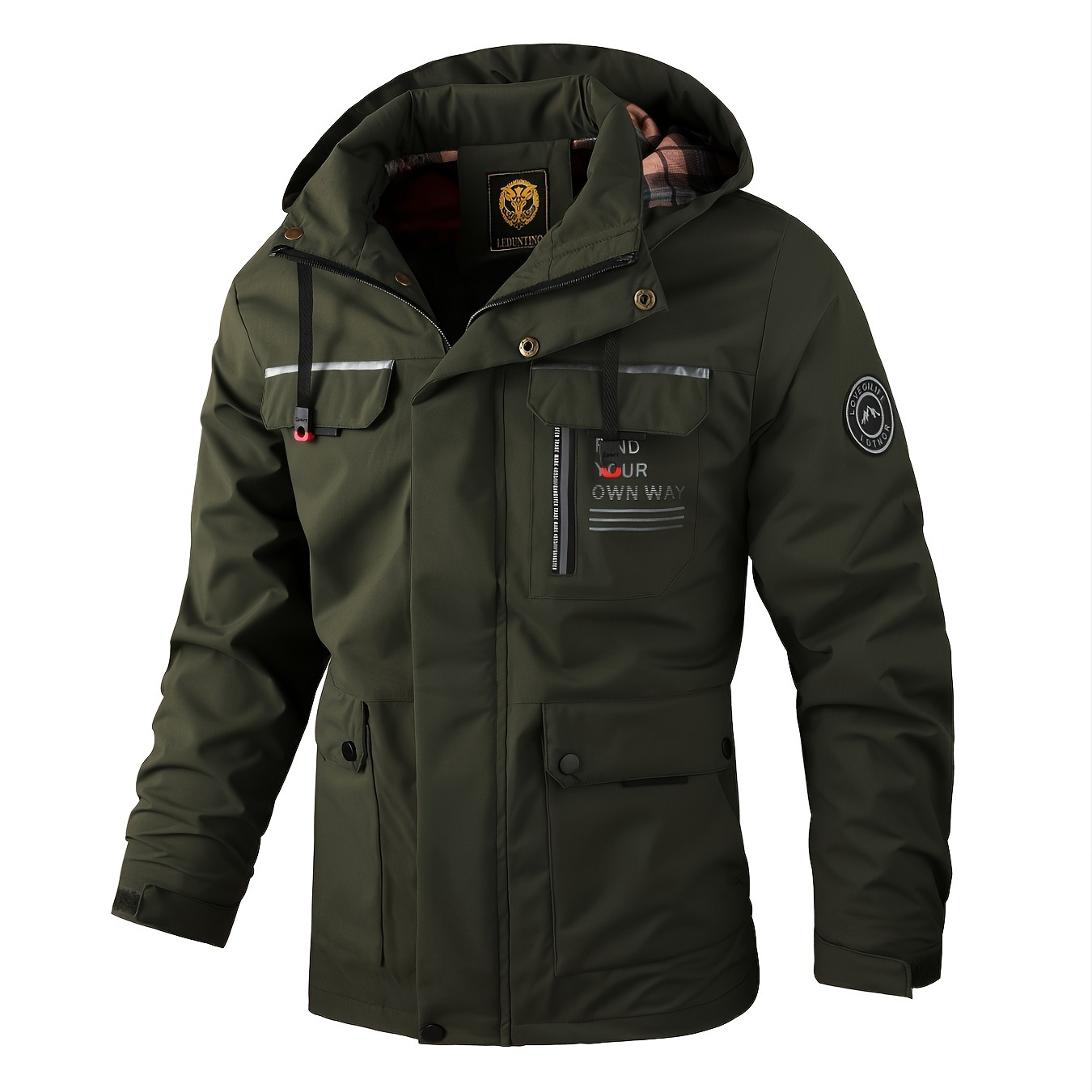Men's New Letter Print Baseball Jacket, Spring And Autumn Outdoor Waterproof Sports Jacket
Men's New Letter Print Baseball Jacket, Spring And Autumn Outdoor Waterproof Sports Jacket