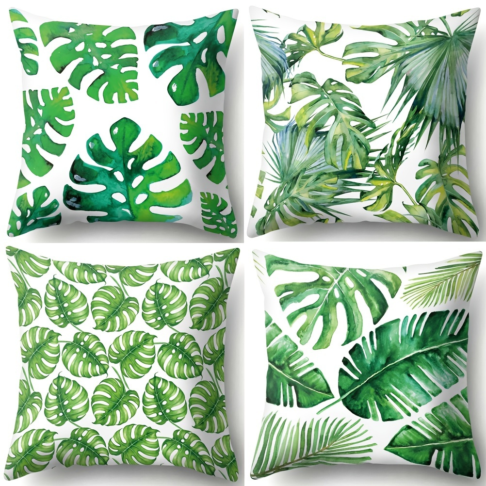 1pc Vibrant Tropical Leaves Polyester Cushion Cover - Soft And Stylish Pillow Cover For Home Decor - 17.32 X 17.32 Inches
1pc Vibrant Tropical Leaves Polyester Cushion Cover - Soft And Stylish Pillow Cover For Home Decor - 17.32 X 17.32 Inches