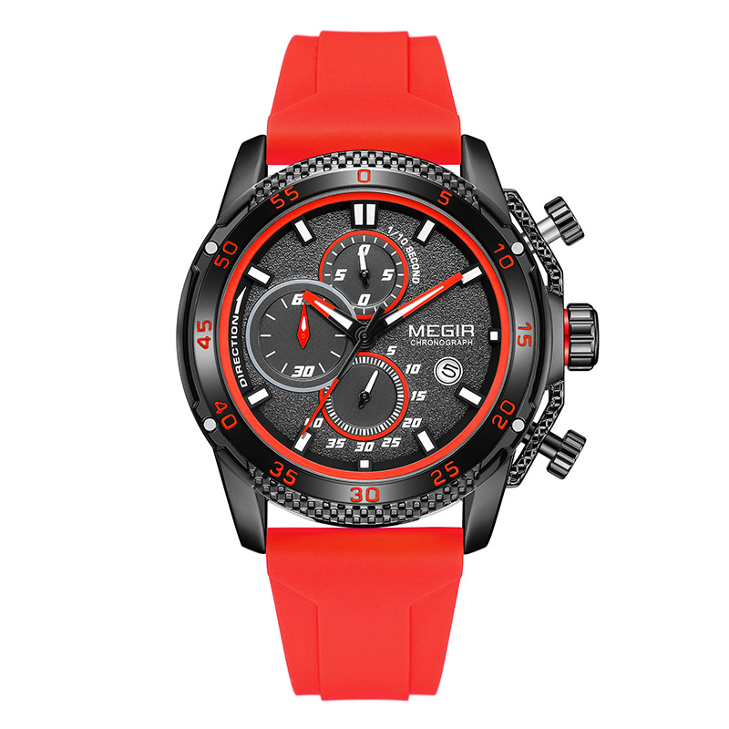 Megir Herren Milit R Sportuhr Mode Chronograph Quarzuhr Mann