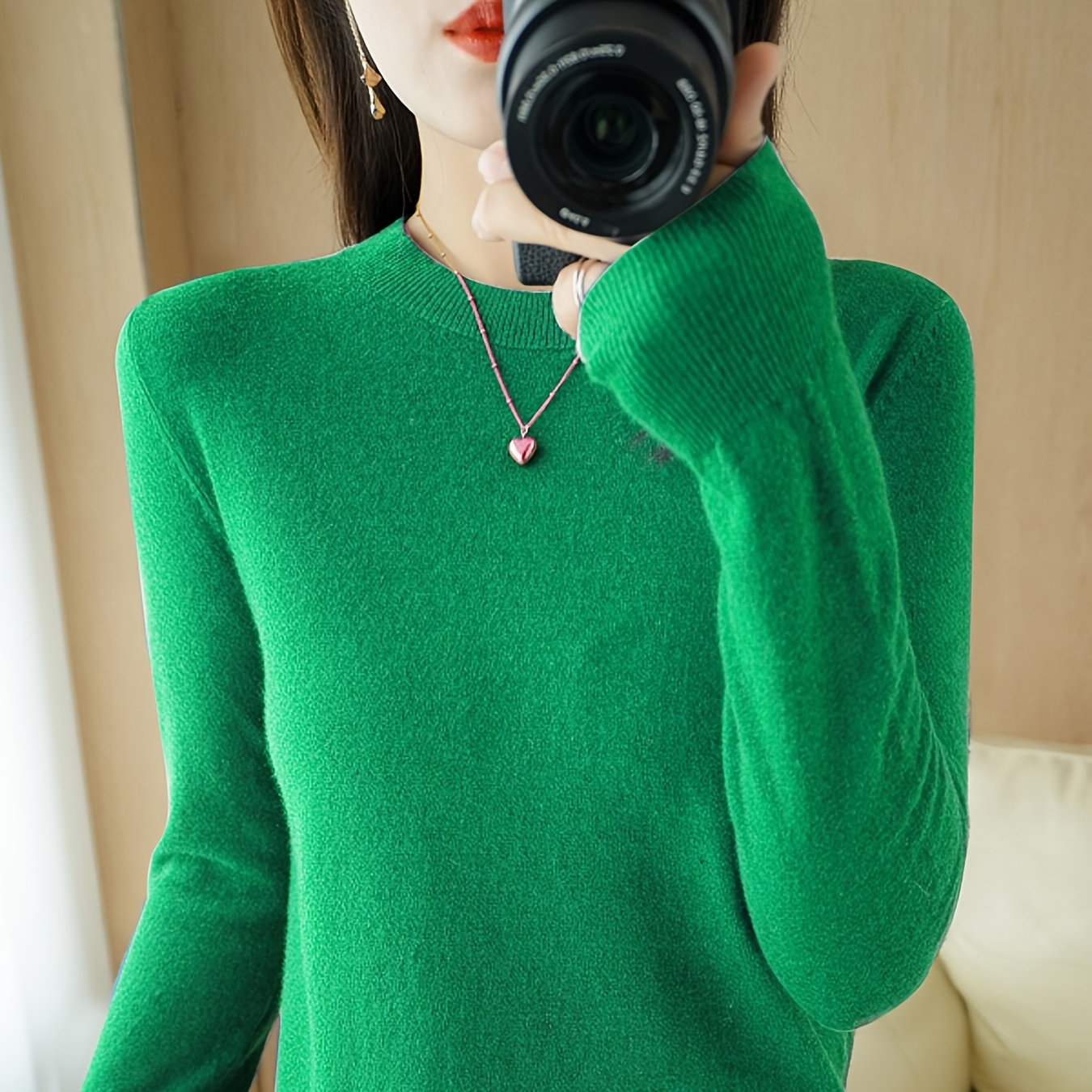 Basic Solid Crew Neck Sweater, Casual Long Sleeve Sweater, Casual Tops For Fall & Winter, Women's Clothing
Basic Solid Crew Neck Sweater, Casual Long Sleeve Sweater, Casual Tops For Fall & Winter, Women's Clothing