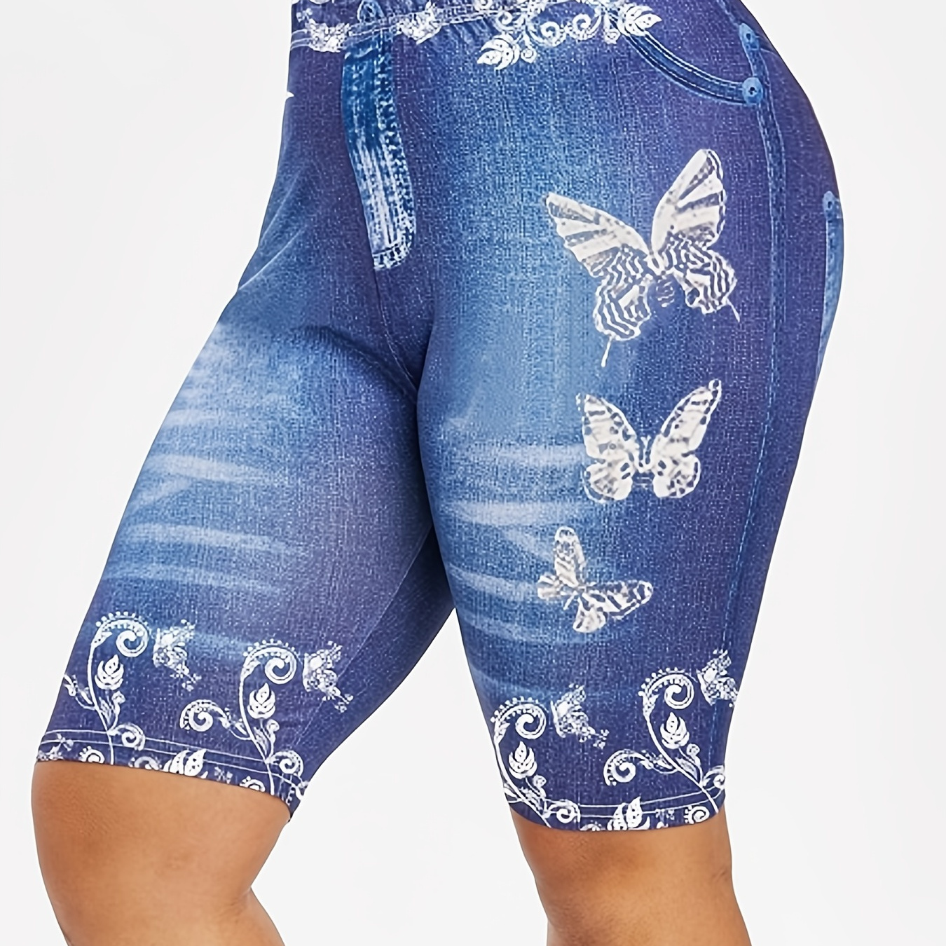 Sexy Butterfly Print Short Leggings, Casual High Waist Elastic Fashion Bottoms Slim Short Leggings, Women's Clothing
Sexy Butterfly Print Short Leggings, Casual High Waist Elastic Fashion Bottoms Slim Short Leggings, Women's Clothing