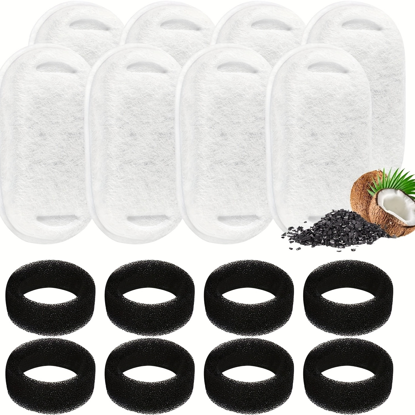 8 Pack Premium Cat Water Fountain Filters - Clean And Fresh Water For Your Feline Friend - Compatible With 67oz/2l Cat Water Dispensers
8 Pack Premium Cat Water Fountain Filters - Clean And Fresh Water For Your Feline Friend - Compatible With 67oz/2l Cat Water Dispensers