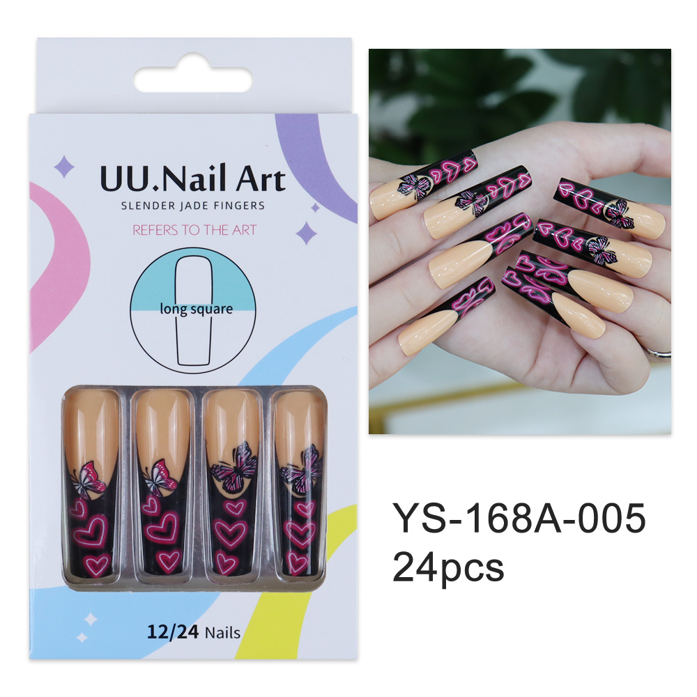 Glossy Rhinestone Press Nails Long Ballerina Nails Temu Norway