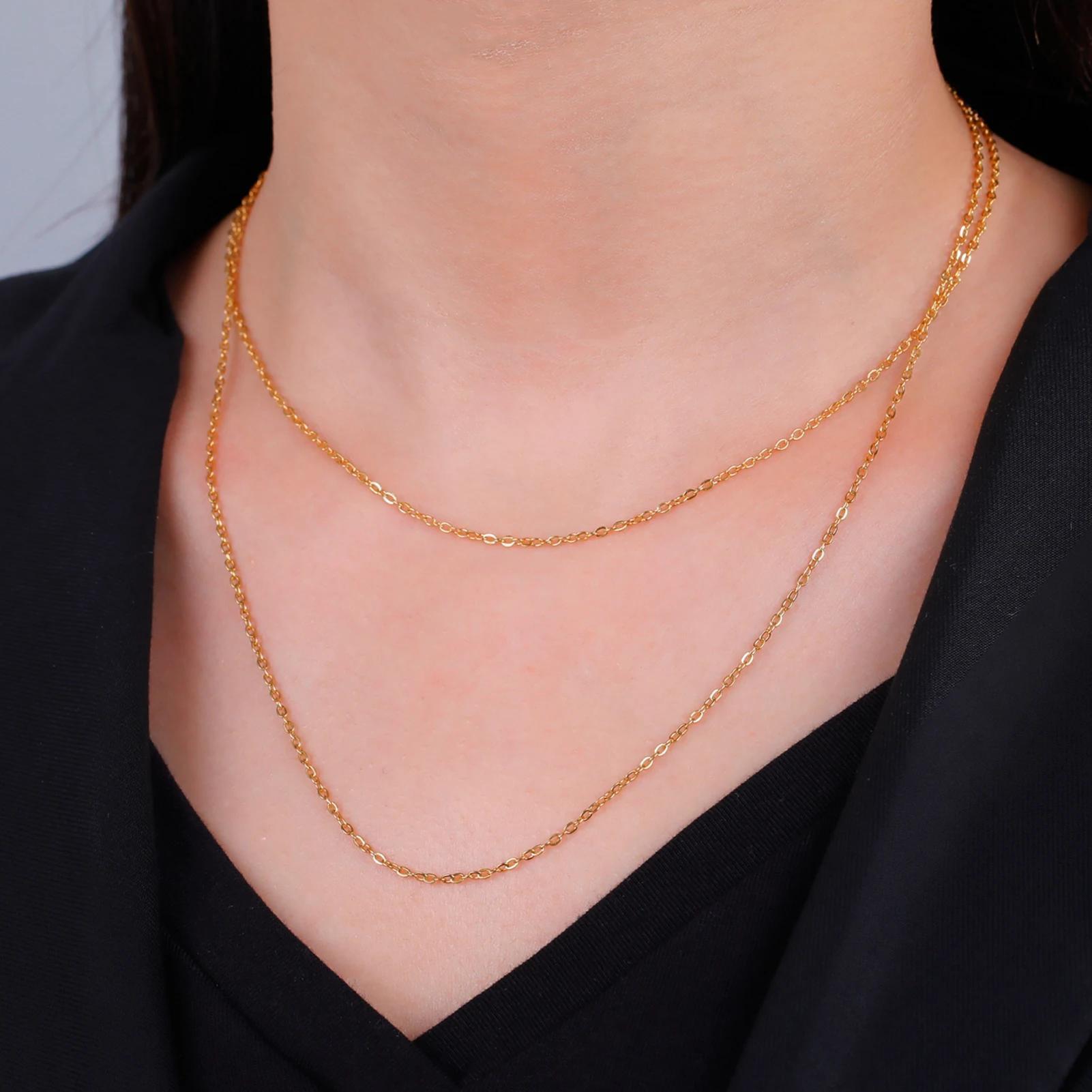 Stainless Steel O-shaped Thin Chain Necklace, Minimalist Necklace, Bohemian Jewelry Gift For Women
Stainless Steel O-shaped Thin Chain Necklace, Minimalist Necklace, Bohemian Jewelry Gift For Women
