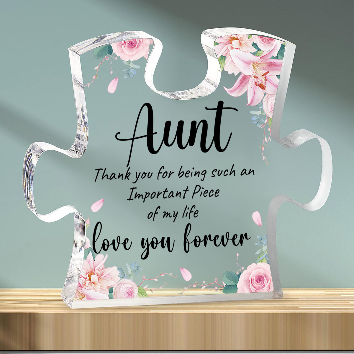Love You " Acrylic Keepsake - Perfect Birthday & Holiday Gift For Aunt, Bohemian Style Home Decor, Table Decoration, Warm Gift
Love You " Acrylic Keepsake - Perfect Birthday & Holiday Gift For Aunt, Bohemian Style Home Decor, Table Decoration, Warm Gift