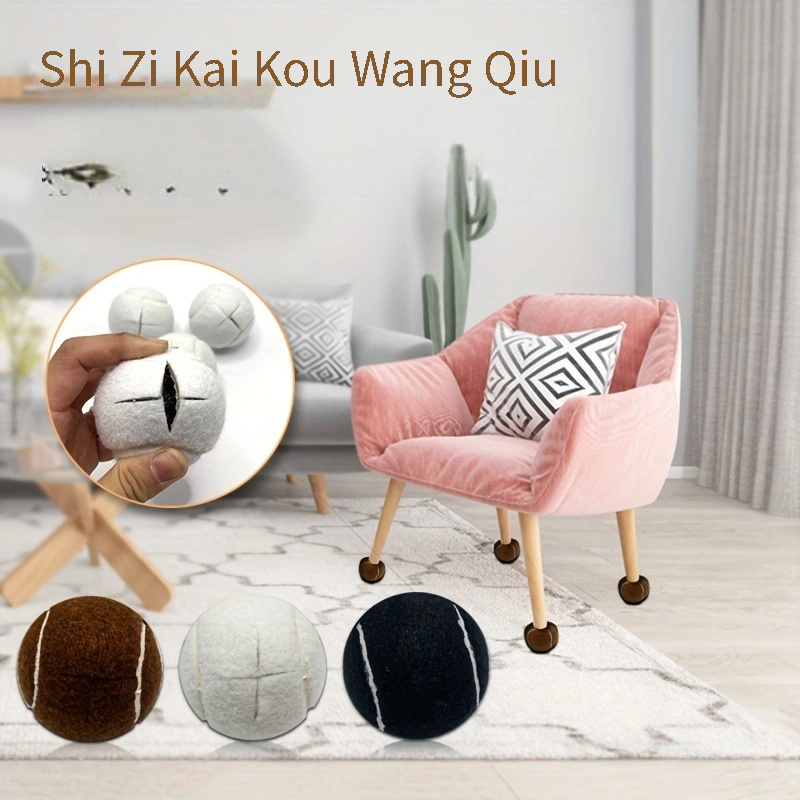 4pcs Tennis Ball-shaped Furniture Leg Caps, Non-slip, Durable, Quiet Protection, Cross-cut Table Leg Pads, Chair Foot Covers, Home Decor Accessory
4pcs Tennis Ball-shaped Furniture Leg Caps, Non-slip, Durable, Quiet Protection, Cross-cut Table Leg Pads, Chair Foot Covers, Home Decor Accessory