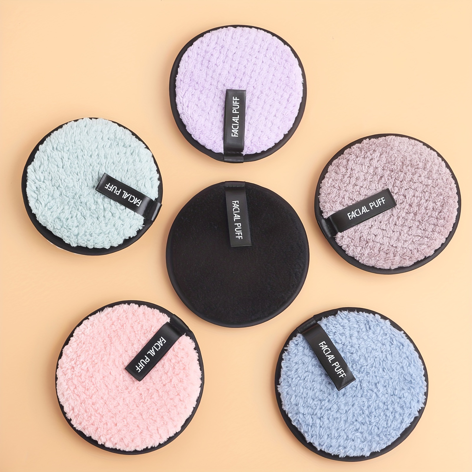 Reusable Microfiber Facial Puffs, Round 2-in-1 Makeup Remover And Cleansing Sponges, Soft & Fluffy, Wet/dry Use, Face Care Essentials, Assorted Colors
Reusable Microfiber Facial Puffs, Round 2-in-1 Makeup Remover And Cleansing Sponges, Soft & Fluffy, Wet/dry Use, Face Care Essentials, Assorted Colors