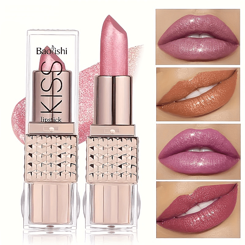 Mermaid Glitter Velvet Lipstick, Metallic Pearl Glow, Long-lasting Portable, Waterproof, Shiny Soft Lips Perfect For Mother's Day Gift
Mermaid Glitter Velvet Lipstick, Metallic Pearl Glow, Long-lasting Portable, Waterproof, Shiny Soft Lips Perfect For Mother's Day Gift