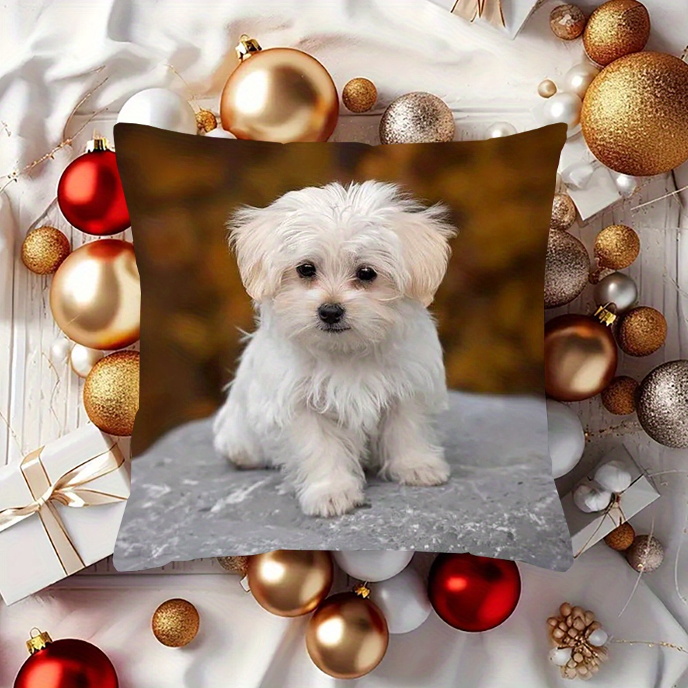 1pc, 18x18inch Double-sided Printed Pillowcase, Contemporary Style, Short Plush, Machine Washable, Zipper Closure, Polyester Cover, For Sofa, Bedroom, Outdoor Cushion, & Christmas Decor
1pc, 18x18inch Double-sided Printed Pillowcase, Contemporary Style, Short Plush, Machine Washable, Zipper Closure, Polyester Cover, For Sofa, Bedroom, Outdoor Cushion, & Christmas Decor