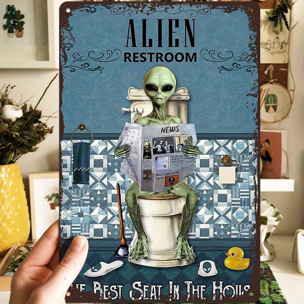 1pc Vintage Aluminum Sign, " Restroom" Artwork, Waterproof & Dustproof, Funny Wall Decor For Home, Room, Bedroom, Holiday Ornaments, Christmas Gift, 11.8x15.7 Inches
1pc Vintage Aluminum Sign, " Restroom" Artwork, Waterproof & Dustproof, Funny Wall Decor For Home, Room, Bedroom, Holiday Ornaments, Christmas Gift, 11.8x15.7 Inches