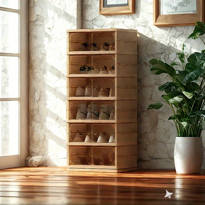 1pc Foldable Shoes Boxes With , Dustproof Integrated Shoes Storage Box, Shoe Cabinet, Shoes Organizer For Bedroom Hallway Bathroom Office Living Room, Household Storage And Organization
1pc Foldable Shoes Boxes With , Dustproof Integrated Shoes Storage Box, Shoe Cabinet, Shoes Organizer For Bedroom Hallway Bathroom Office Living Room, Household Storage And Organization
