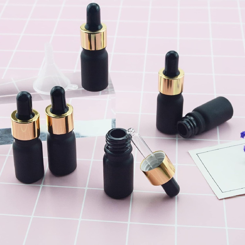24pcs Frosted Glass Dropper Bottles 1/6oz (10ml) - Perfume, Aromatherapy & Essential Oils Samples With Funnel Included, Cosmetic Container, Empty
24pcs Frosted Glass Dropper Bottles 1/6oz (10ml) - Perfume, Aromatherapy & Essential Oils Samples With Funnel Included, Cosmetic Container, Empty