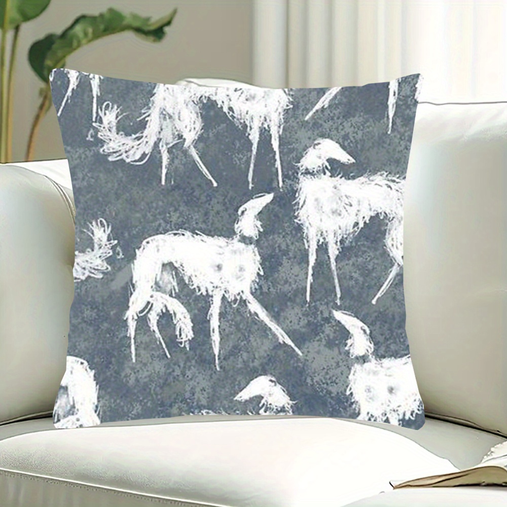 Contemporary Double-sided Dog Pattern Throw Pillow Cover 18x18 Inch, Super Soft Short Plush Polyester, Zipper Closure, Machine Washable - Sofa And Bedroom Decoration - Cover Only (1pc)
Contemporary Double-sided Dog Pattern Throw Pillow Cover 18x18 Inch, Super Soft Short Plush Polyester, Zipper Closure, Machine Washable - Sofa And Bedroom Decoration - Cover Only (1pc)