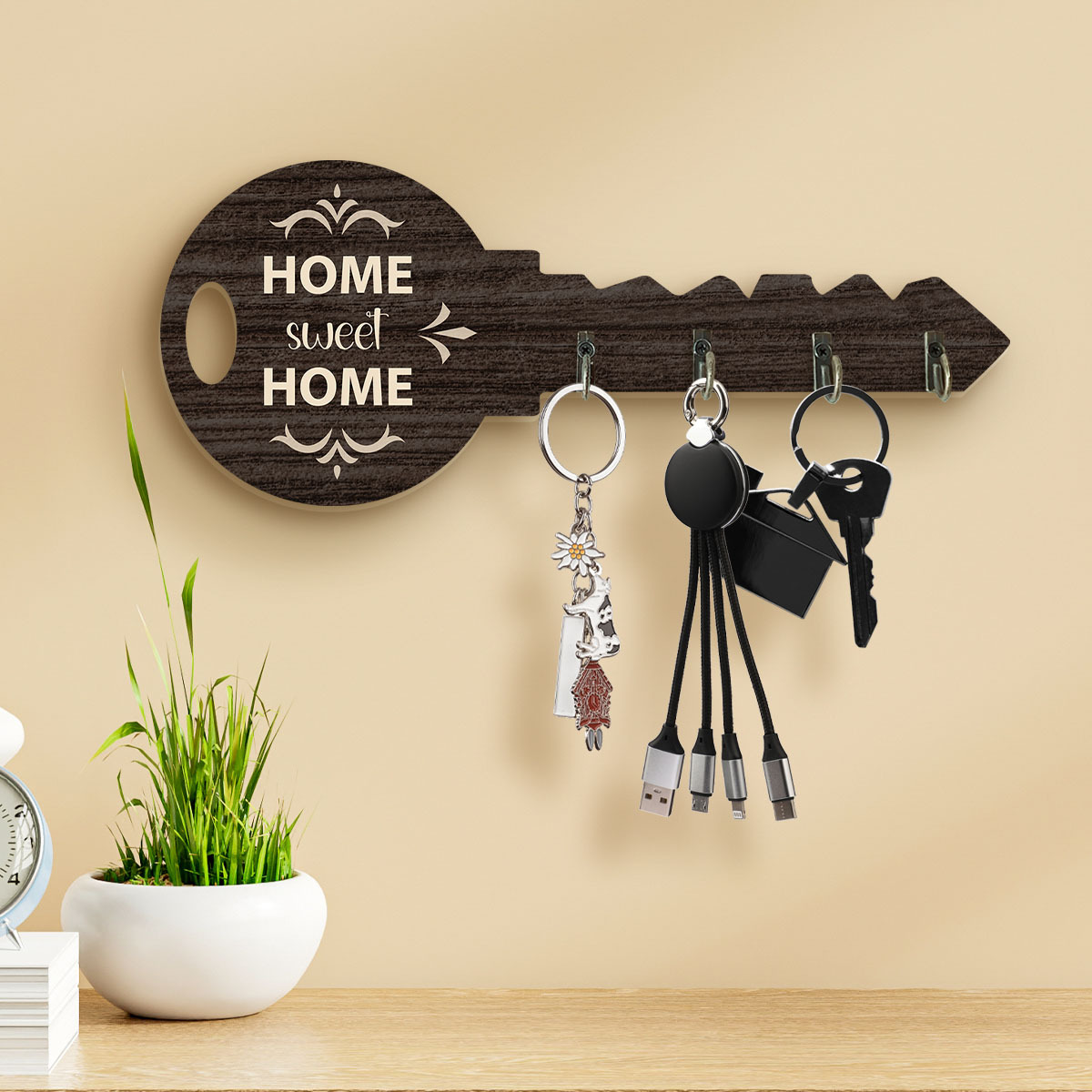 1pc Vintage Wooden Key Shape Key Hook Wall Decoration Hook - - Bag Clothes Hook Room Dormitory Wall Hook, Halloween Thanksgiving Christmas Decoration
1pc Vintage Wooden Key Shape Key Hook Wall Decoration Hook - - Bag Clothes Hook Room Dormitory Wall Hook, Halloween Thanksgiving Christmas Decoration