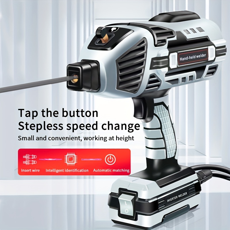 4600w High-efficiency Semi-automatic Welding Machine - 110v Handheld Arc Welder, With Digital Intelligent Current Thrust, Fits 2.5mm Electrodes, Portable Welder For Professional Use
4600w High-efficiency Semi-automatic Welding Machine - 110v Handheld Arc Welder, With Digital Intelligent Current Thrust, Fits 2.5mm Electrodes, Portable Welder For Professional Use