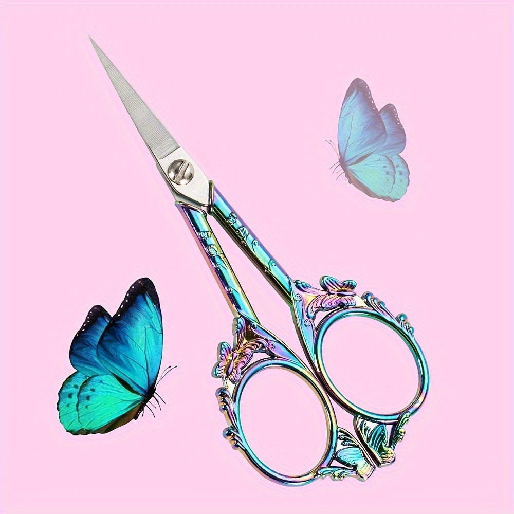 4.7inches Butterfly Eyebrow Scissors Women Small Eyelash Scissors, Tailor Scissors, Thread Scissors, Stainless Steel Nose Beard Beard Scissors, Crafts, Artwork, Needlework Loose Yarn, Diy Tools
4.7inches Butterfly Eyebrow Scissors Women Small Eyelash Scissors, Tailor Scissors, Thread Scissors, Stainless Steel Nose Beard Beard Scissors, Crafts, Artwork, Needlework Loose Yarn, Diy Tools