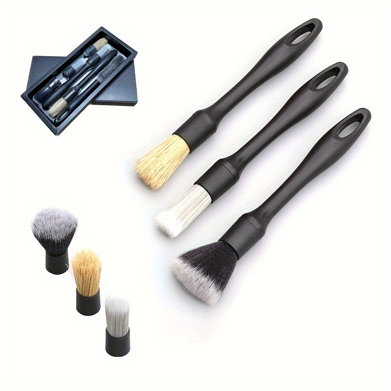 Car Detail Brush 3pcs Set, Wheel Brush, Soft-bristled Interior Gap Brush, Car Wash Tool Cleaning Brush Set
Car Detail Brush 3pcs Set, Wheel Brush, Soft-bristled Interior Gap Brush, Car Wash Tool Cleaning Brush Set
