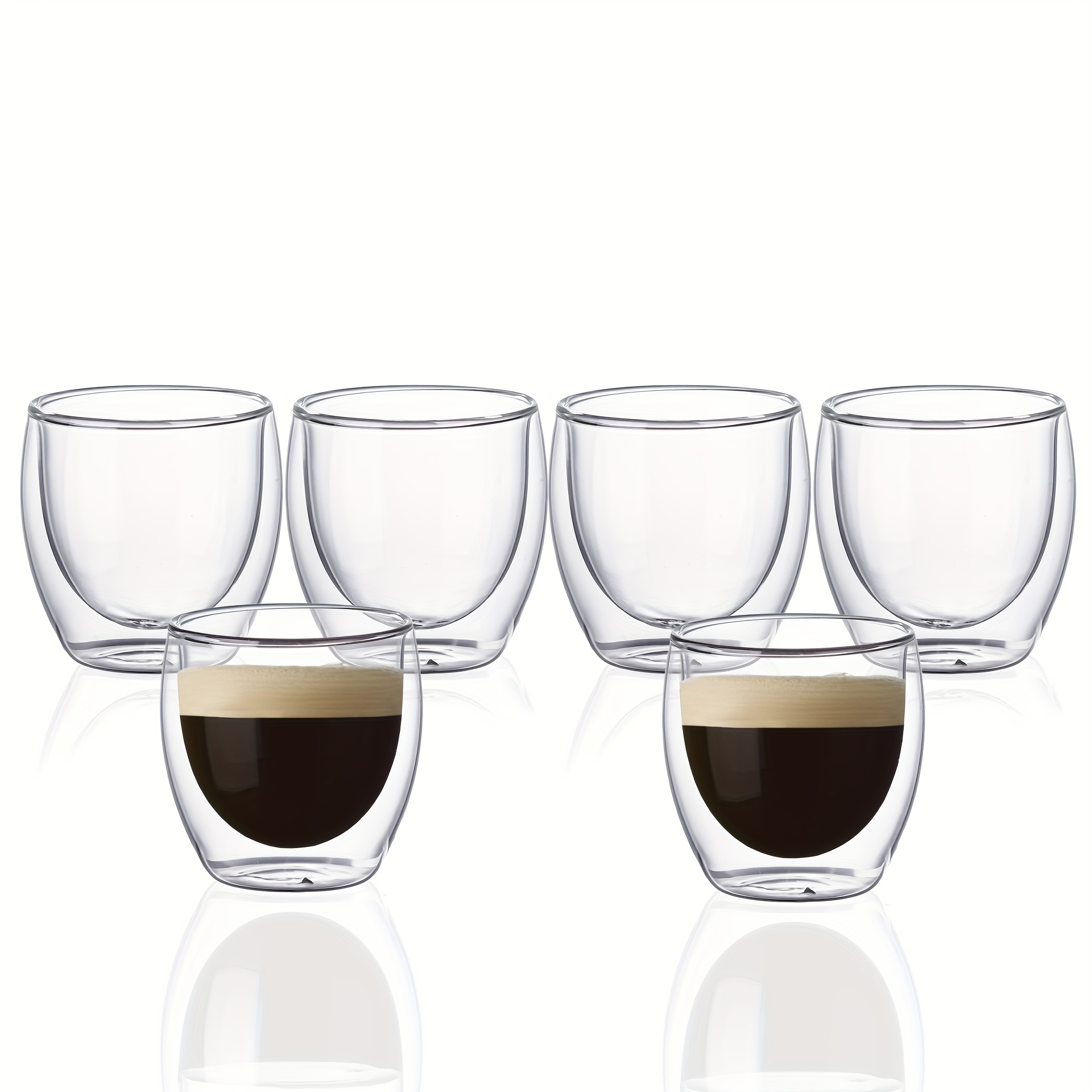 6 Pièces, Tasses À Café En Verre De 3 Oz, Tasses À Café Expresso À Double Paroi, Tasses À Eau Isolées Par La Chaleur, Verres D'été Et D'hiver, Cadeaux D'anniversaire
6 Pièces, Tasses À Café En Verre De 3 Oz, Tasses À Café Expresso À Double Paroi, Tasses À Eau Isolées Par La Chaleur, Verres D'été Et D'hiver, Cadeaux D'anniversaire