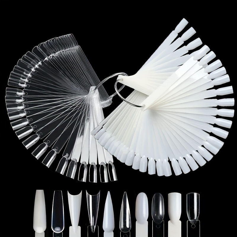50 Pcs Clear Nail Swatches Sticks Nail Art Supplies For Nail Art Polish Display And Home, Transparent Nail Practice Tips Sample Sticks Color Display Board Accessories With Ring
50 Pcs Clear Nail Swatches Sticks Nail Art Supplies For Nail Art Polish Display And Home, Transparent Nail Practice Tips Sample Sticks Color Display Board Accessories With Ring