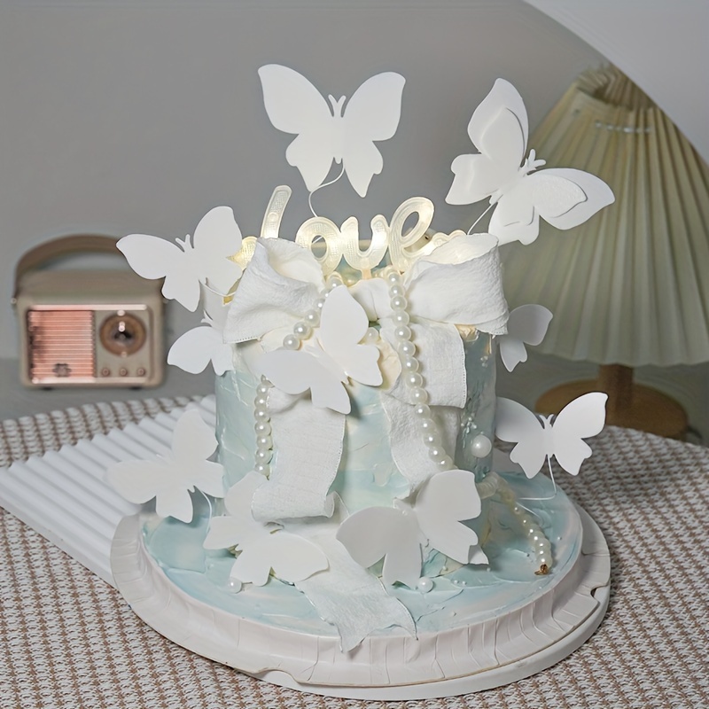 50pcs, Glutinous Rice Paper, Artificial Creative White Butterfly Cake Decoration Wafer Paper, White Pink Thickened Birthday Baking Paper, Party Decor Supplies
50pcs, Glutinous Rice Paper, Artificial Creative White Butterfly Cake Decoration Wafer Paper, White Pink Thickened Birthday Baking Paper, Party Decor Supplies