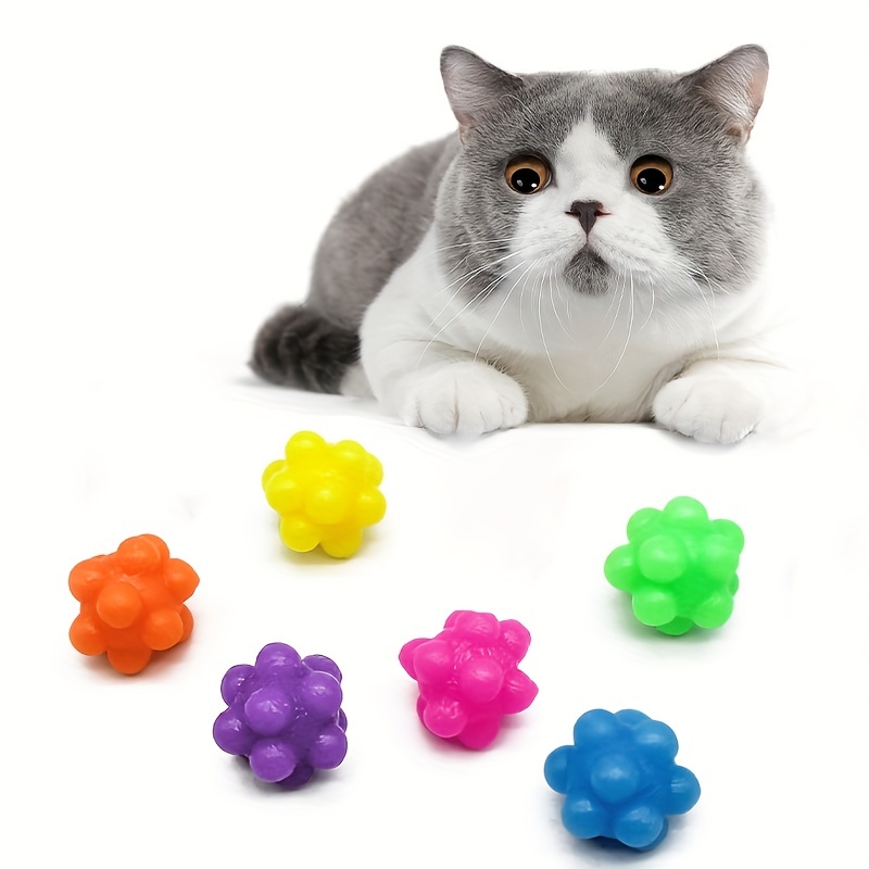 Lot de 4 jouets pour chats de couleurs aléatoires en TPR, des balles de printemps colorées en bonbon pour divertir les chats et les chiens.
Lot de 4 jouets pour chats de couleurs aléatoires en TPR, des balles de printemps colorées en bonbon pour divertir les chats et les chiens.