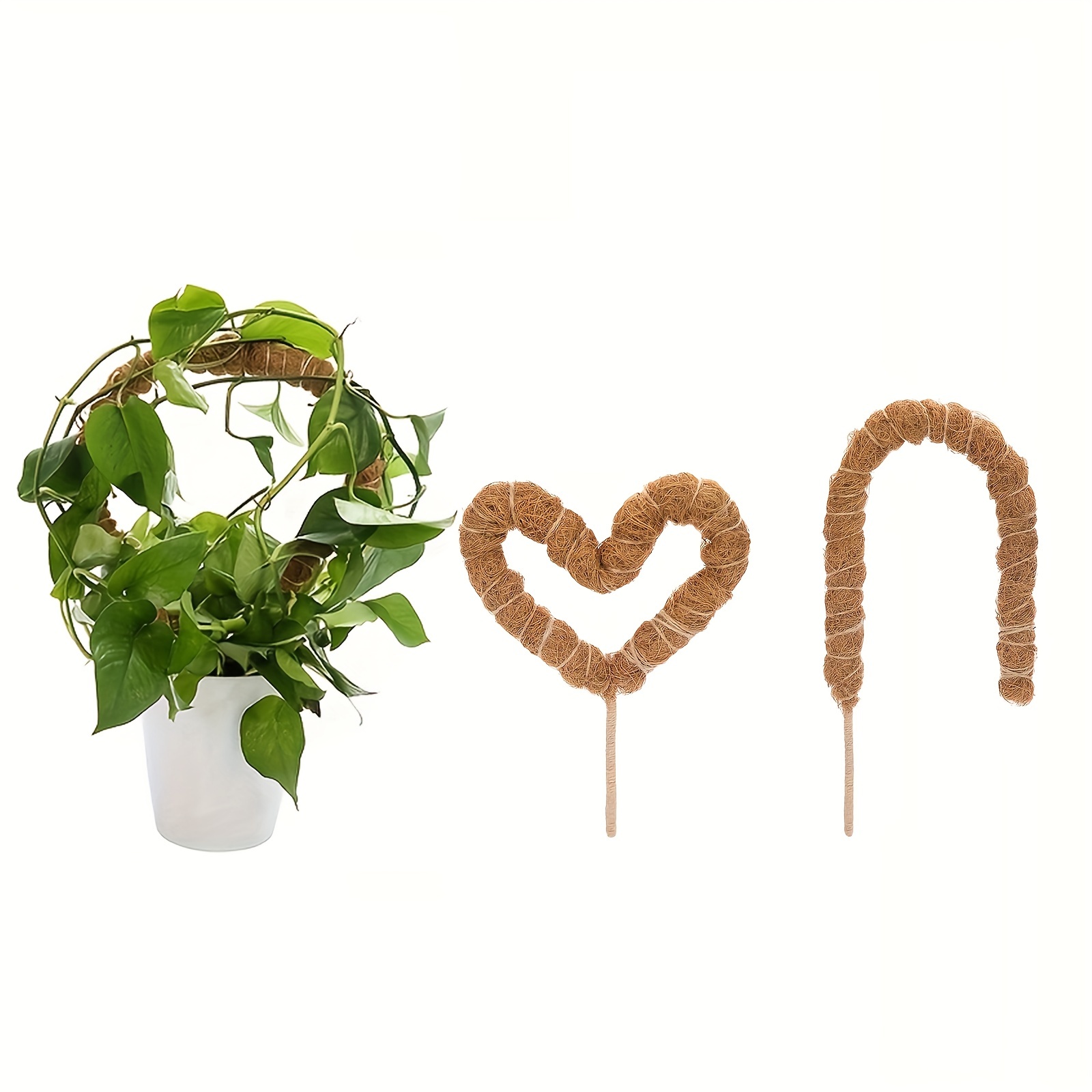 1pc Bendable Coco Coir Moss Pole Plant Cage Climbing Pole Plant Support Extension For Monstera Plant To Grow Upward Garden
1pc Bendable Coco Coir Moss Pole Plant Cage Climbing Pole Plant Support Extension For Monstera Plant To Grow Upward Garden