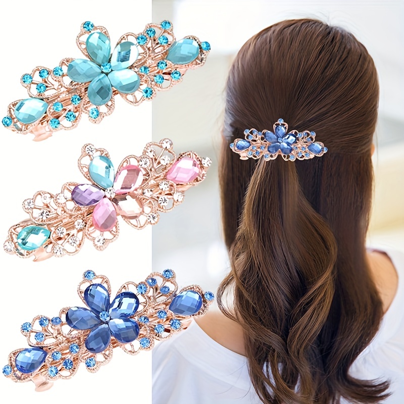 Vintage Rhinestone Flower Spring Clip Back Head Flash Metal Hair Claw Clip Elegant Bridal Wedding Plate Hair Jewelry Hair Accessories
Vintage Rhinestone Flower Spring Clip Back Head Flash Metal Hair Claw Clip Elegant Bridal Wedding Plate Hair Jewelry Hair Accessories