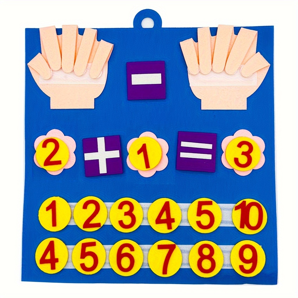 

Kid Montessori Felt Finger Numbers Math Toys Children Counting Early Learning Educational Board For Toddler Teaching Aid Christmas And Halloween Gift