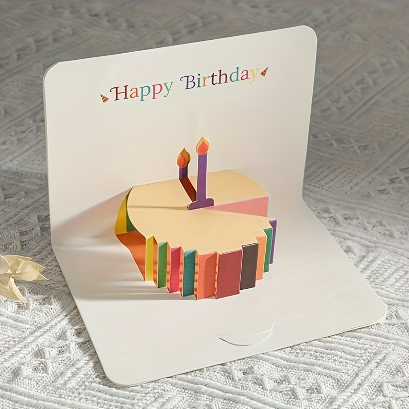 1pièce 3D Pop-Up Cake Carte d'anniversaire avec enveloppe, salutation personnalisée pour femmes, hommes, enfants, , mari, meilleur ami, style simple, carte de fête de félicitations
1pièce 3D Pop-Up Cake Carte d'anniversaire avec enveloppe, salutation personnalisée pour femmes, hommes, enfants, , mari, meilleur ami, style simple, carte de fête de félicitations