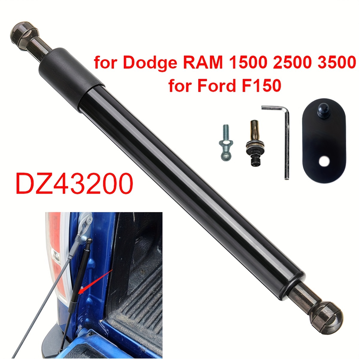 Dz43200 Rear Trunk Tailgate Slow Down Damper Strut Lift Support Rod Bars For Ford F150 For Dodge Ram 1500 2500 3500
Dz43200 Rear Trunk Tailgate Slow Down Damper Strut Lift Support Rod Bars For Ford F150 For Dodge Ram 1500 2500 3500