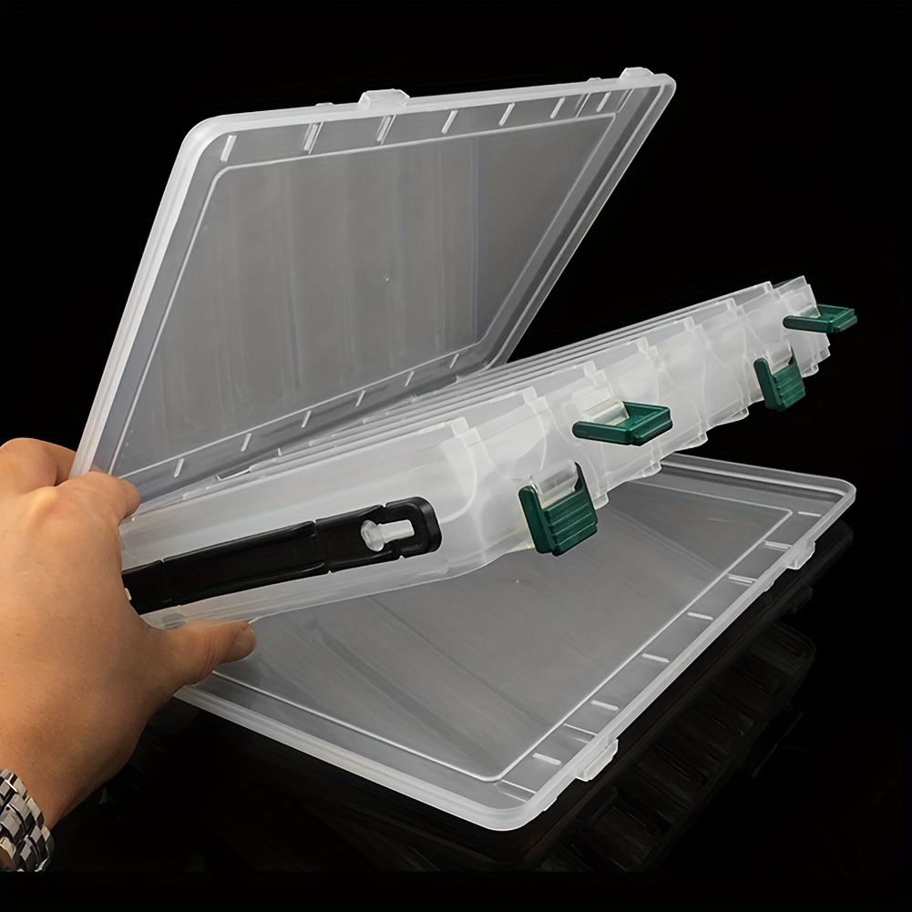 1pc Double-sided Fishing Tackle Box, Fishing Lure Organizer, 14-compartment Storage Box
1pc Double-sided Fishing Tackle Box, Fishing Lure Organizer, 14-compartment Storage Box