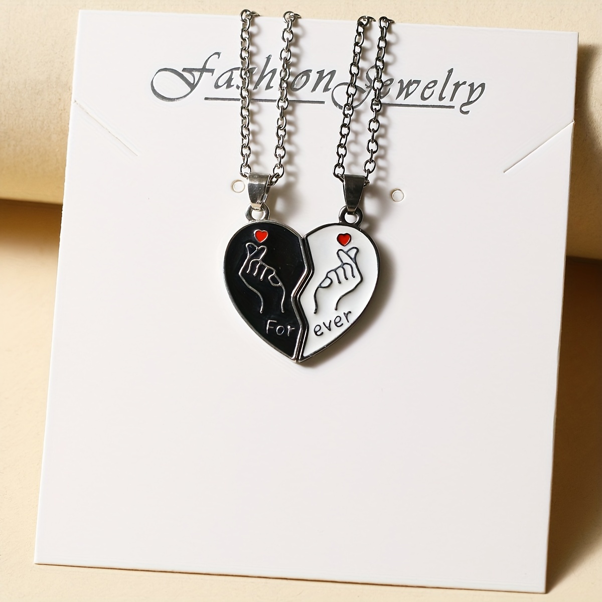 Finger Heart Pattern Pendant Couple Necklace 2pcs/set We Are Forever Together Neck Accessories
Finger Heart Pattern Pendant Couple Necklace 2pcs/set We Are Forever Together Neck Accessories