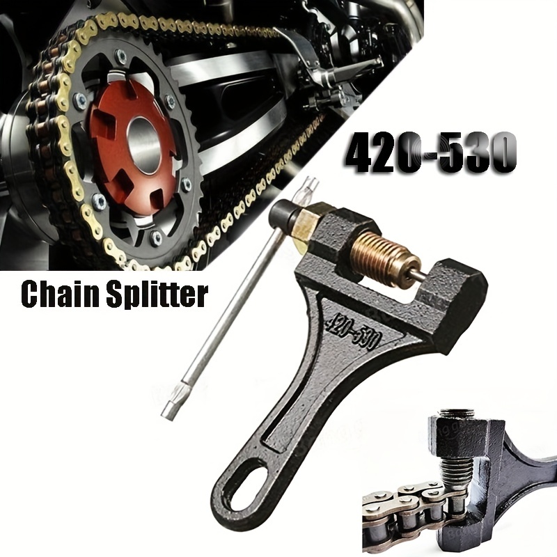 Chain Breaker #420-530 Chain Tool Fit For Dirt Pit Bike Atv Go Kart Scooter Motorcycle Bicycle Chain # 420 428 520 525 528 530
Chain Breaker #420-530 Chain Tool Fit For Dirt Pit Bike Atv Go Kart Scooter Motorcycle Bicycle Chain # 420 428 520 525 528 530