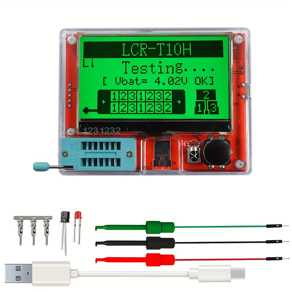 Lcr-t10h Transistor Tester Multimeter Colorful Display Tft For Diode Triode Mos/pnp/npn Capacitor Resistor Transistor
Lcr-t10h Transistor Tester Multimeter Colorful Display Tft For Diode Triode Mos/pnp/npn Capacitor Resistor Transistor