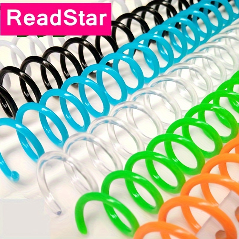 10pcs/lot 30 Rings 3/8inch (9.5mm) Pitch Color Plastic Loose Leaf Sprial Binding Ring Pvc Coil Binding Coil For A4 A5 B5 Book Binders
10pcs/lot 30 Rings 3/8inch (9.5mm) Pitch Color Plastic Loose Leaf Sprial Binding Ring Pvc Coil Binding Coil For A4 A5 B5 Book Binders