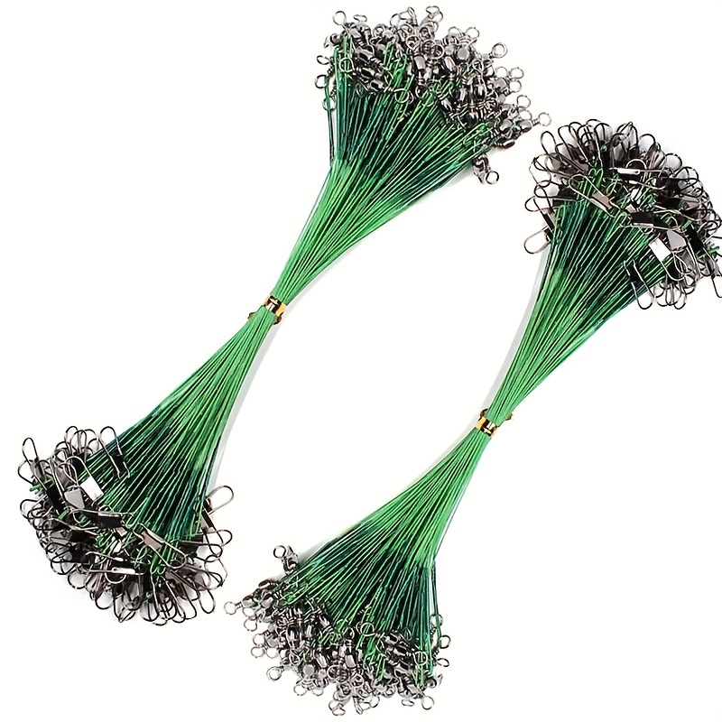 50pcs/20pcs Durable Fishing Steel Wire With Swivel Ring, Anti Bite Guide Line, Fishing Tackle
50pcs/20pcs Durable Fishing Steel Wire With Swivel Ring, Anti Bite Guide Line, Fishing Tackle