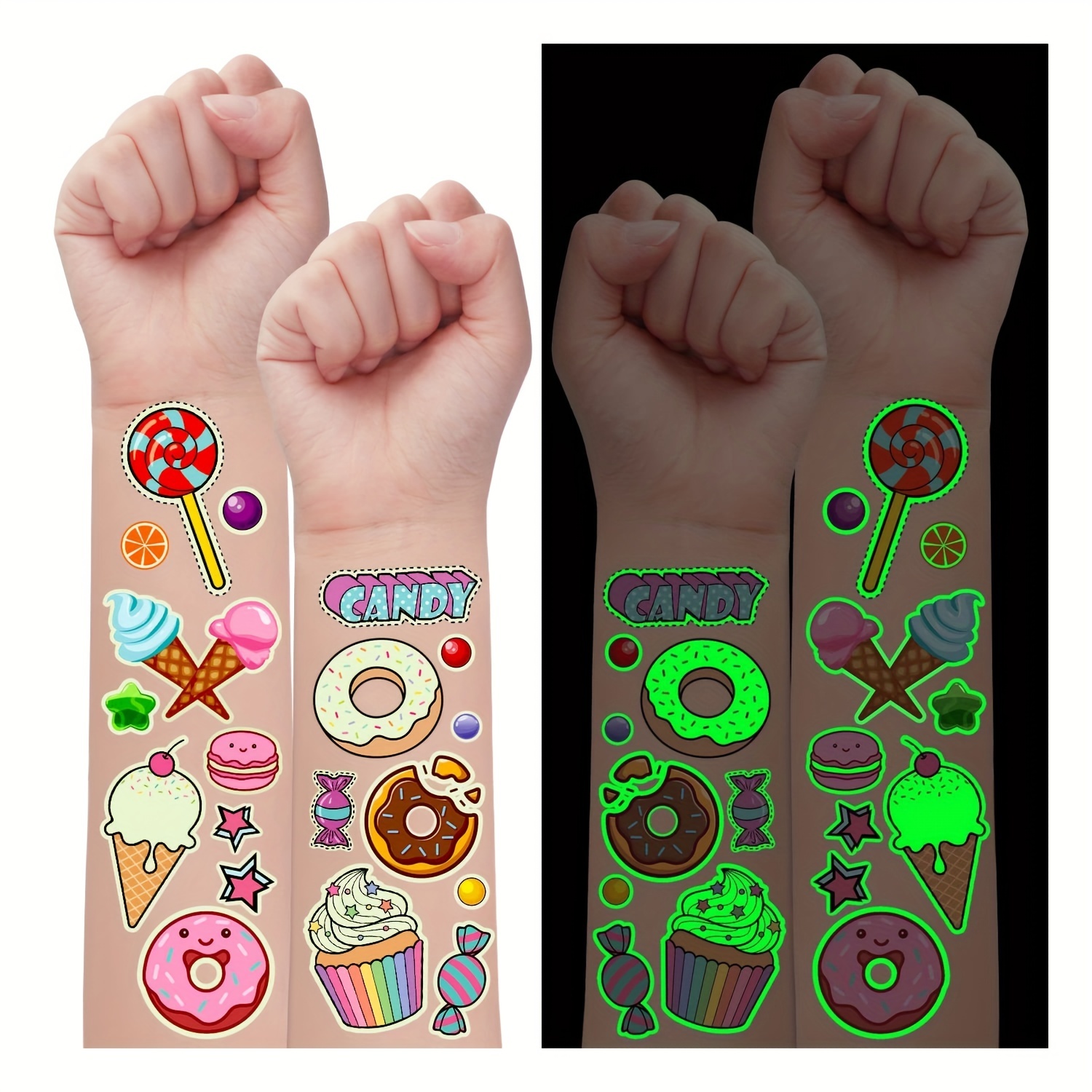 145 Luminous Styles (12 Sheets) Donut Party Supplies Temporary Tattoos Glow Donut Ice Cream Birthday Party Decorations Favors For Girls, Donut Themed Tattoo Stickers With Cupcake Candy Tattoo
145 Luminous Styles (12 Sheets) Donut Party Supplies Temporary Tattoos Glow Donut Ice Cream Birthday Party Decorations Favors For Girls, Donut Themed Tattoo Stickers With Cupcake Candy Tattoo
