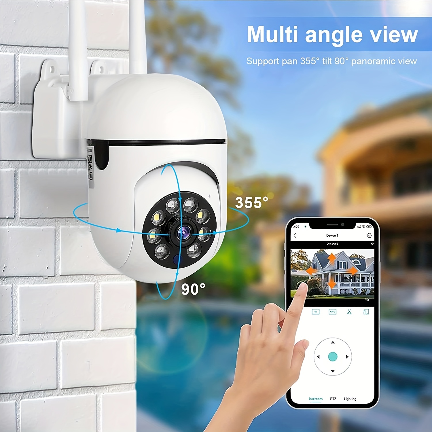 

Wireless 360° Surveillance Camera - Monitor Your Home Day & Night With Mobile Phone Remote & E27 Lamp!