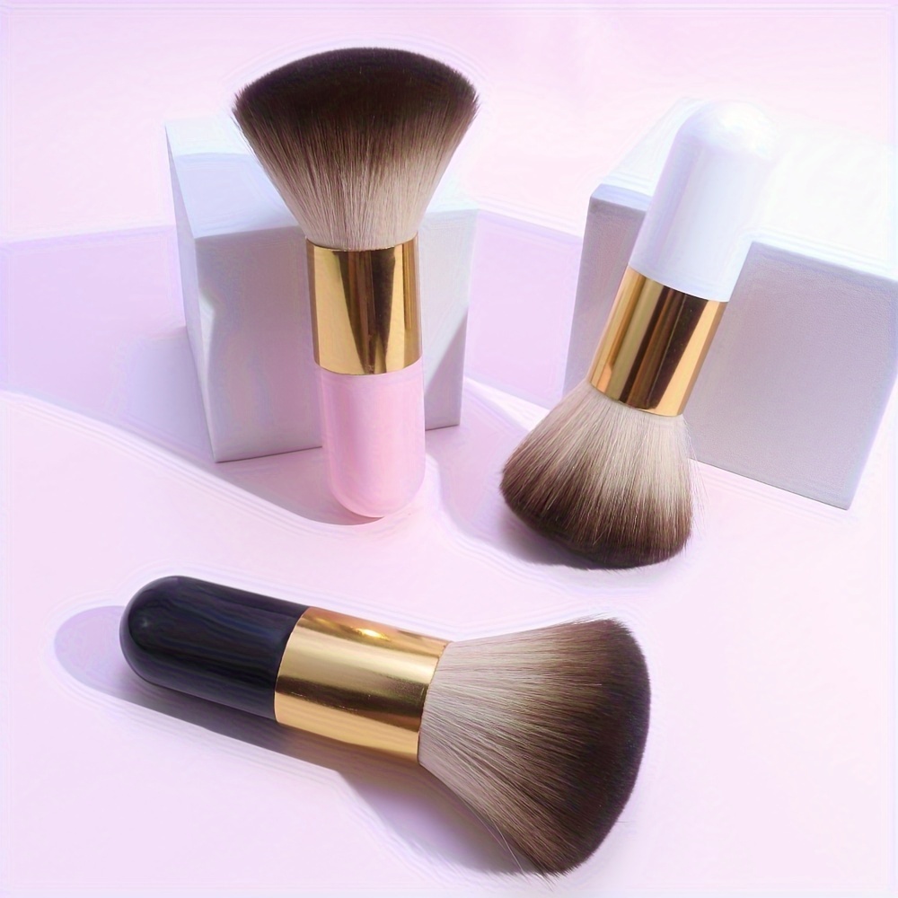 1pc Large Foundation Brush Makeup Powder Brush, Kabuki Brush, Face Mineral Powder Brush For Blending Makeup, Travel Friendly, Dense Bristles
1pc Large Foundation Brush Makeup Powder Brush, Kabuki Brush, Face Mineral Powder Brush For Blending Makeup, Travel Friendly, Dense Bristles