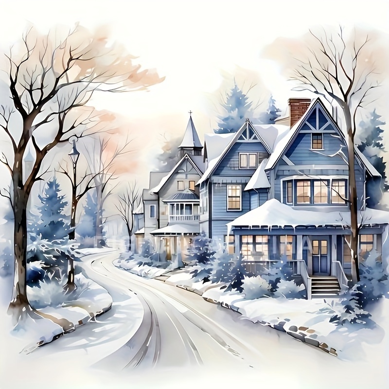 5d Diy Diamond Painting Snowy Country Road Full Diamond Painting And Artificial Diamond Art Kit Embroidery Decoration Painting
5d Diy Diamond Painting Snowy Country Road Full Diamond Painting And Artificial Diamond Art Kit Embroidery Decoration Painting