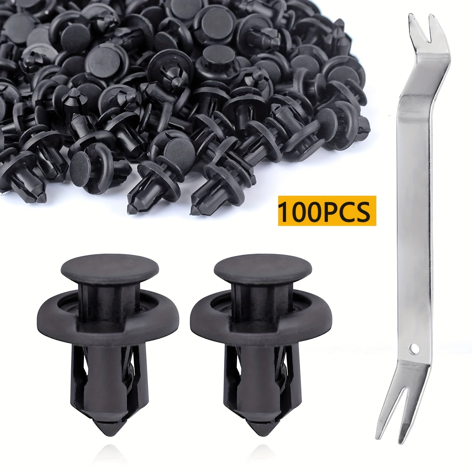 100pcs Fastener Rivets: Compatible With Honda Acura Accord Civic Fit Bumper & Fender Body Fixing Clips + Tool Replacement - 91503-sz3-003
100pcs Fastener Rivets: Compatible With Honda Acura Accord Civic Fit Bumper & Fender Body Fixing Clips + Tool Replacement - 91503-sz3-003